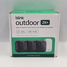 Blink Outdoor 2K+ Wireless Security Camera 3 Cam System 2025 New Sealed