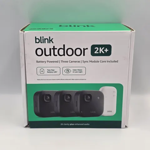 Blink Outdoor 2K+ Wireless Security Camera 3 Cam System 2025 New Sealed
