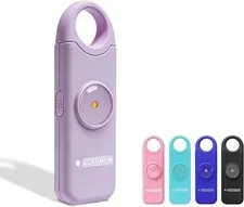 Rechargeable 130dB Personal Safety Alarm LED Flashlight Lavender