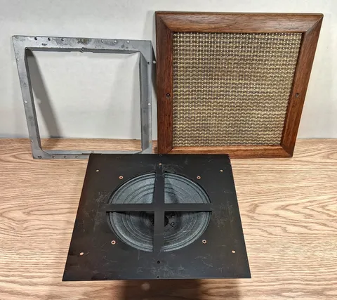 NOS Vintage 1962 Rittenhouse Intercom Speaker RM-20 RM-22 Rola Wood Wall Grille