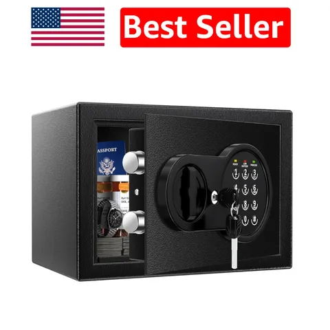 Smart Mini Safe 0.5 Cu Ft: Fireproof Protection & Digital Access Options