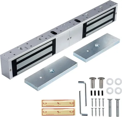 1200lbs Dual Door Magnetic Lock, Fail Safe Electromagnetic Lock for Double Door