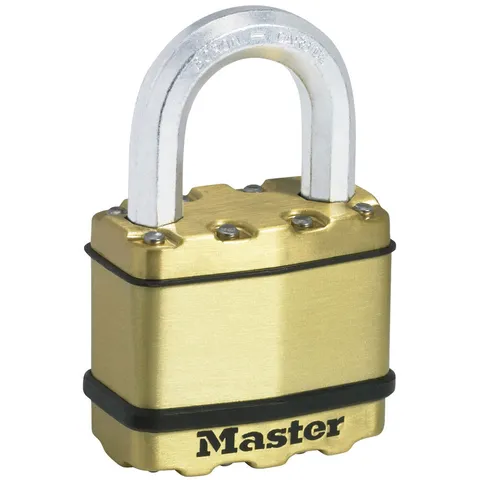 Master Lock M5BEURD Excell™ Brass Finish 50mm 4-Pin Lock