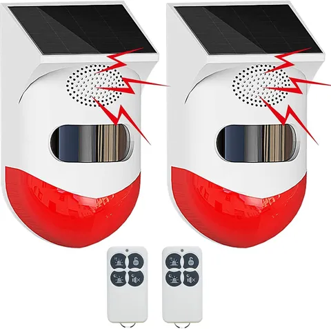 Solar Motion Sensor Outdoor Alarm,Adjustable Sensitivity Motion Activated Alarm,