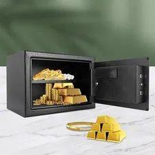 Fireproof Safe Box Steel Home Safe,Waterproo Safe Deposit Box Security Safety...