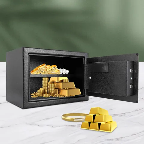Fireproof Safe Box Steel Home Safe,Waterproo Safe Deposit Box Security Safety...