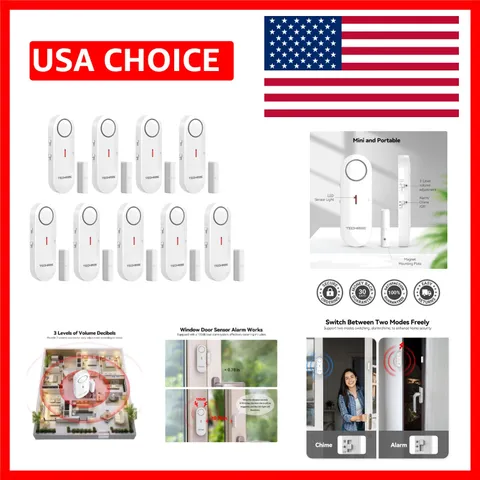 Versatile Door Alarm for Home, Garage & Apartment - 36-  Included