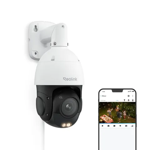 REOLINK 4K UHD PoE PTZ Camera for Outdoor Security, 360° Pan & 90° Tilt for A...