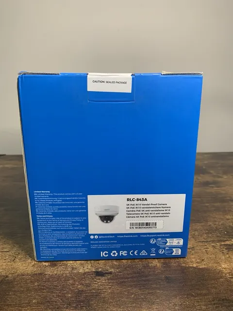 NEW Reolink RLC-843A 8MP PoE Outdoor IP Camera Color Night Vision
