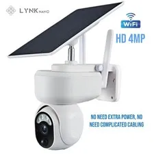 PTZ SOLAR Surveillance 4MP HD Camera 12m AI Human Detection, Wi-Fi Audio, APP