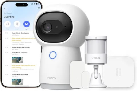 Camera Protect Kit Y100-4 Piece Wireless Home Security System with 2K Camera Hub