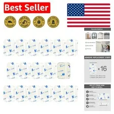 Pre-Cut Double-Sided Sticky Pads for Easy Installation of Ring Sensors - 16PCS