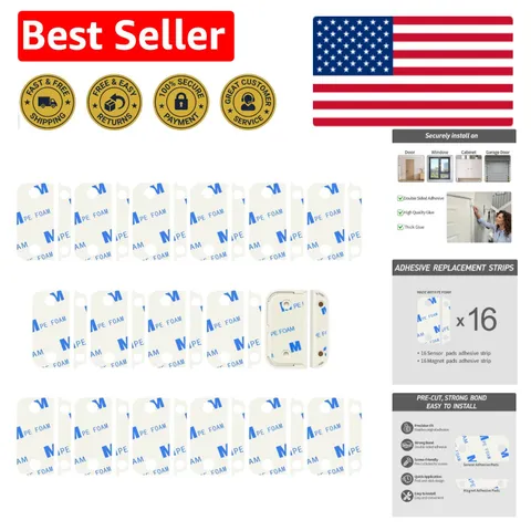 Pre-Cut Double-Sided Sticky Pads for Easy Installation of Ring Sensors - 16PCS