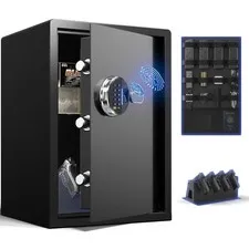 Biometric Gun Safe with Fingerprint Lock, LED Light