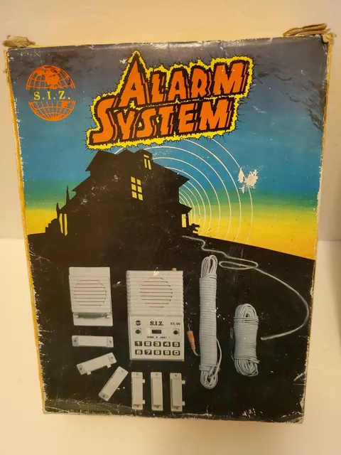 Vintage 80's "S.I.Z.International" Alarm System #ST-05 Electronic Alarm