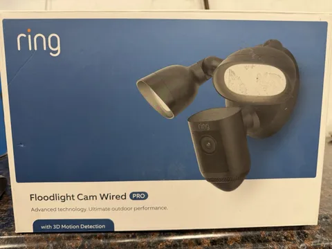 Ring Floodlight Cam Pro Wired w/HDR Video and 3D Motion Detection - NIB Sealed