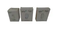 Lot of 3 Arlo (AC2001 Chime 2 Wireless Doorbell & 2 * ALL-IN-One Sensor MS1001)