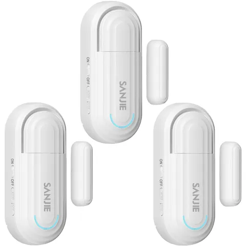 SanJie Adjustable Volume Door Alarm Sensor for Home Security & Child Safety, ...