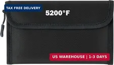 Fireproof Waterproof Document Bag - 5200°F Water Resistant Fire Proof Money Bag,