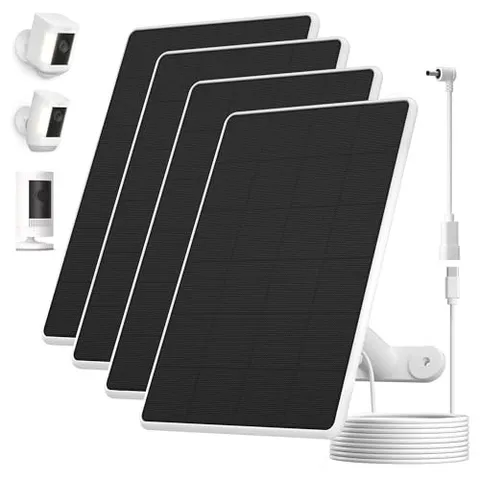 6W Solar Panel for Ring Camera - Charger for Ring Stick Up Cam & All-New