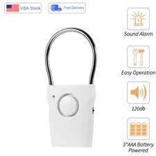 1PC Door Handle Alarm 120dB Door Security Alarm Touch Sensor Anti-Theft Alarm US