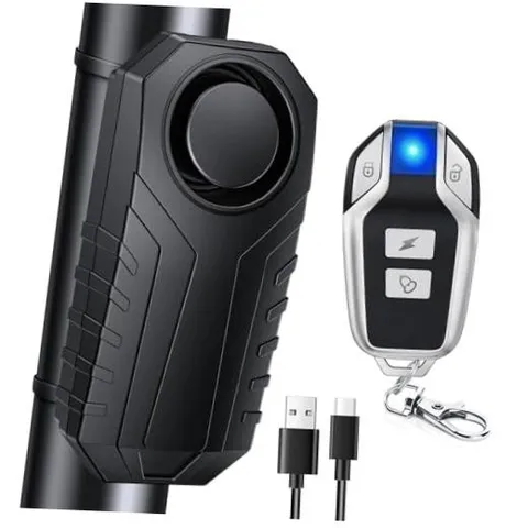Upgraded Rechargeable Bike Alarm, Wireless Vibration Motion Sensor SF22R