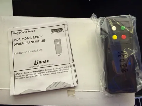 Linear MDT 4 Button Remote Transmitter MegaCode