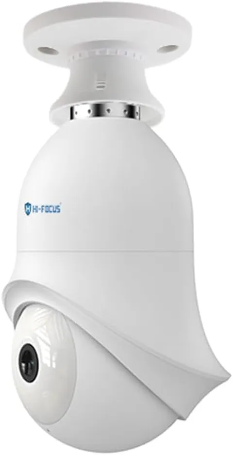 3MP Outdoor PT Wifi Bulb Camera|Easy Instalaltion in Holder|Smart Dual Light|Two