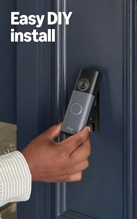 Ring Battery Doorbell (newest model), Retinal 2K with wide-angle video