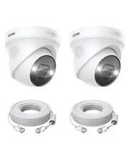 2-Pack 4K PoE Security Cameras with Ethernet Cables, Person/Vehicle Detection...