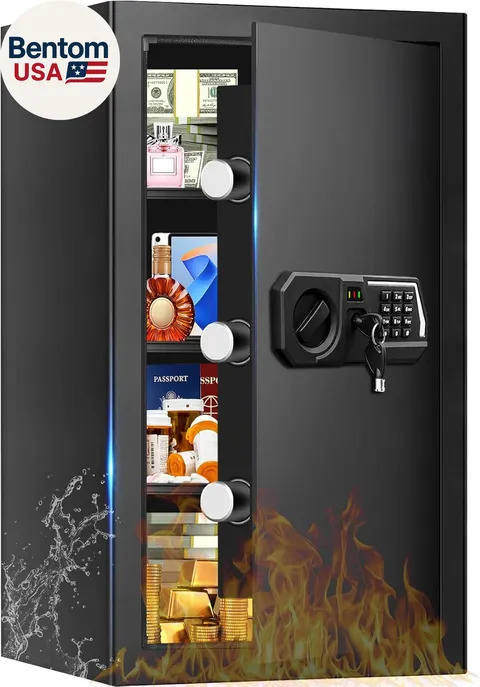 5.2 Cuft Large Safes for Home Use Water and Fireproof, Digital Security Fire Saf