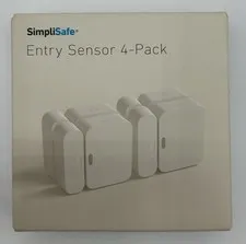 SimpliSafe Entry Sensor Pack of 4 (ENS304) - White - New