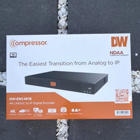 Digital Watchdog DW-ENC4K16 16CH 4K Signal Encoder H.264/H.265 PTZ Alarm I/O