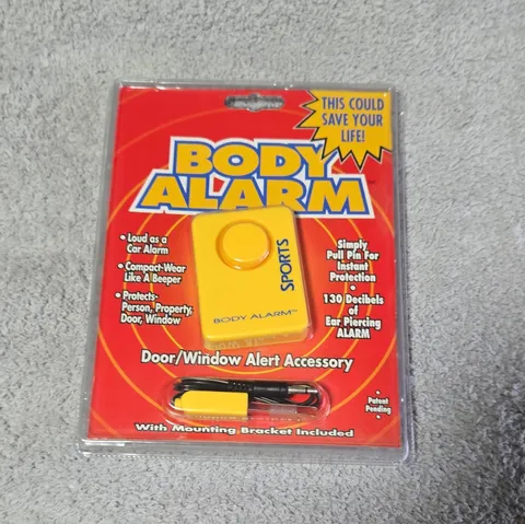Body Alarm ALR112-A 130 dB Pull Pin Panic Alarm, Mounting Bracket, Yellow