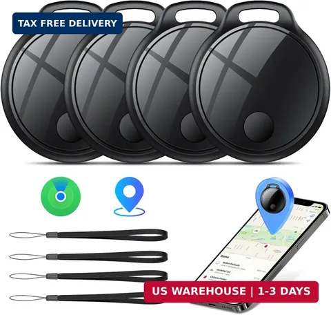 Air Tracker Tags-4 Pack: Smart Bluetooth Tracker, Compatible with Apple Find My