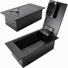 0.22 Cu. Ft. Hidden Floor Safe with Key Lock – Secure Storage for Valuables