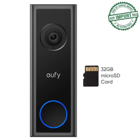 eufy C30 2K Wi-Fi Wireless Video Doorbell Comes 32GB MicroSD Card, Smart Homes