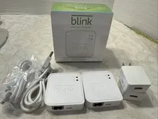 2 Blink OEM Indoor Security Camera Sync (Model BSM00201U) w/ Cables white New