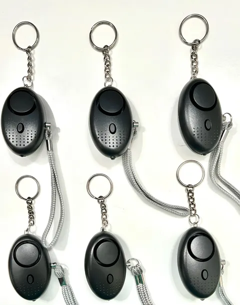 Personal Safety Alarm Keychain with Flashlight Set of 6