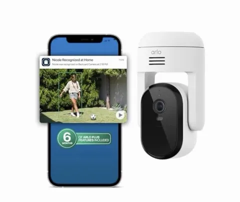 Arlo Essential Indoor Pan Tilt Security Camera 2K (2025 Release)