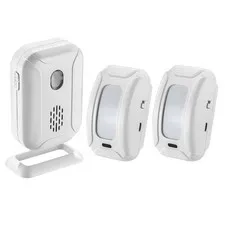 Wireless PIR Motion Detector Welcome Chime Alarm Entry Door bell 2 RECEIVERS