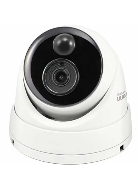 Swann Add-On NVR Flashing Light Dome Security Camera with Sensor Spotlight 4K