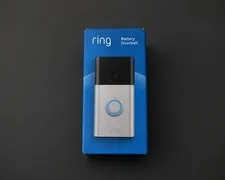 Ring Battery Doorbell Smart Wifi Video Doorbell (2024) - Satin Nickel