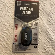 Sabre 2 In 1 Personal Alarm With LED Light and Snap Hook, 130 dB Alarm+ Keychain