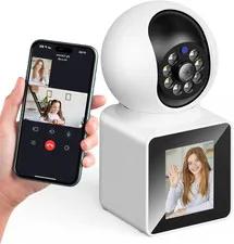 Home Two Way Video Camera, 2.4" Indoor 2K Cameras for Baby & Elderly Care, Pet/D