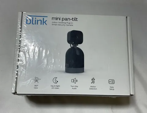 Blink Mini Pan-Tilt Rotating Indoor Plug-in Smart Security Camera New Sealed G7