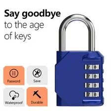 Travel Padlock Anti-Theft 3 4 Digit Combination Code Lock Luggage