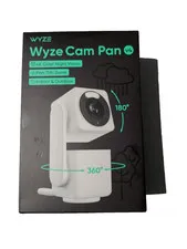 Wyze Cam Pan v4 4K UHD Indoor/Outdoor Plug-In Pan & Tilt Security Camera NEW