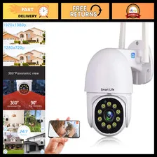 1080P HD Wireless Security Camera, WiFi Home Surveillance, 360° Pan/Tilt, Night