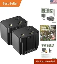 2 Pack Replacement Lithium-Ion Battery for Defend Cellular Security Camera